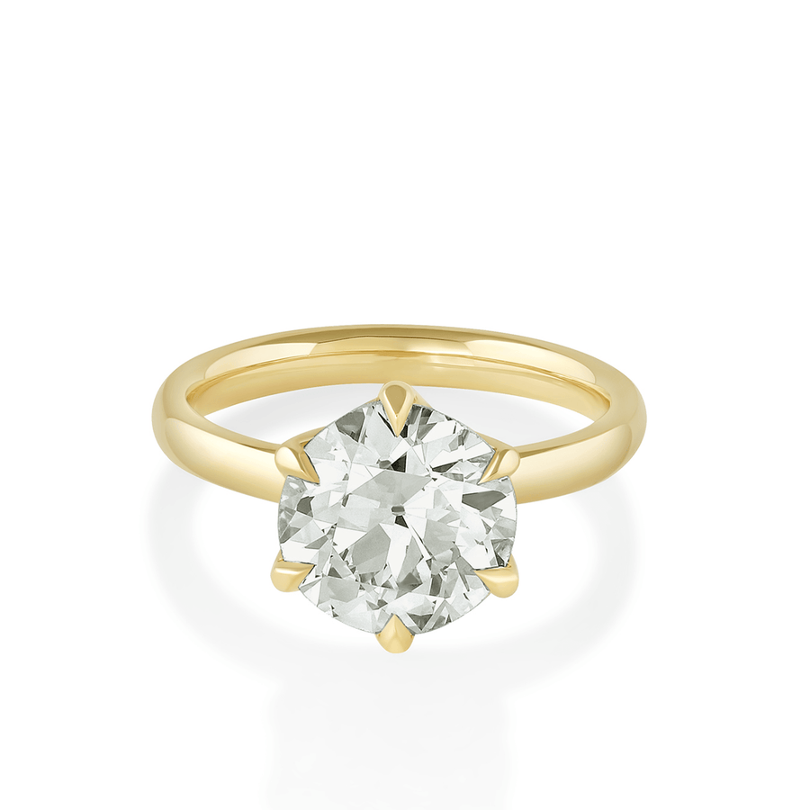 3.39ct Old Euro Cut Camille Engagement Ring