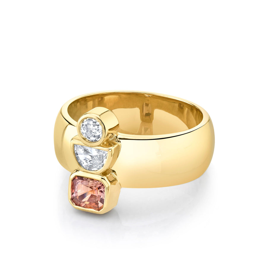 Marrow Fine Jewelry Peach Sapphire Relic Ring [Yellow Gold]