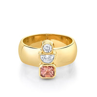 Marrow Fine Jewelry Peach Sapphire Relic Ring [Yellow Gold]