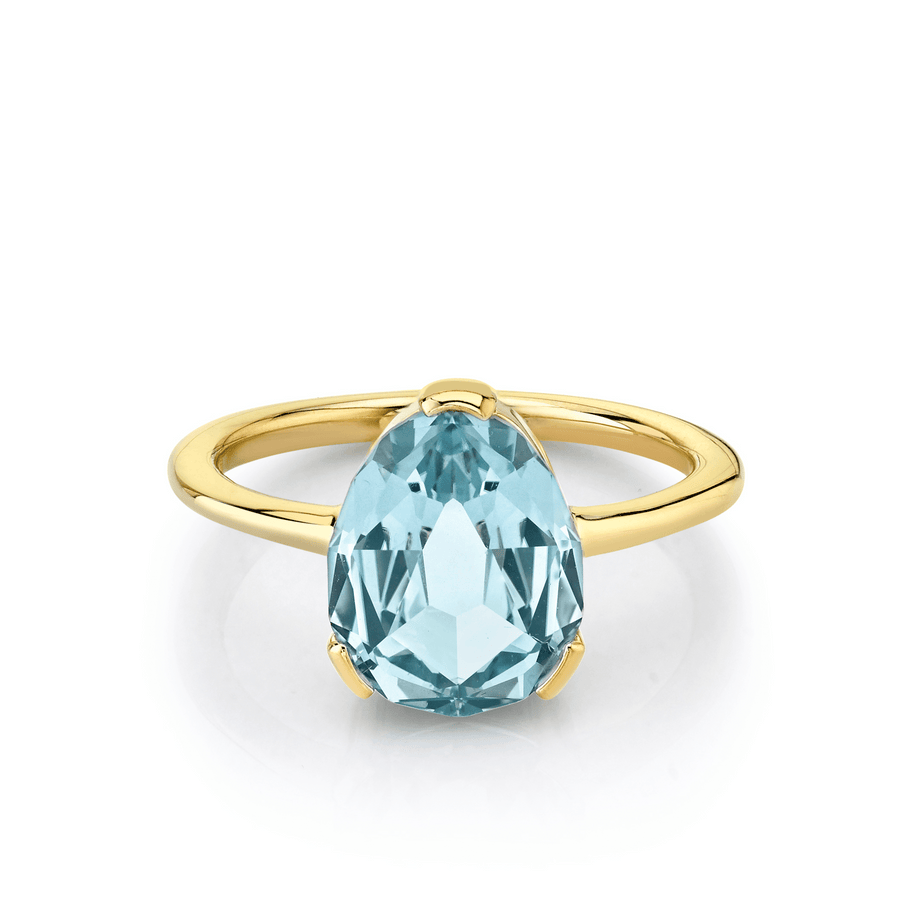 Marrow Fine Jewelry Blue Sapphire Solitaire Engagement Ring [Yellow Gold]