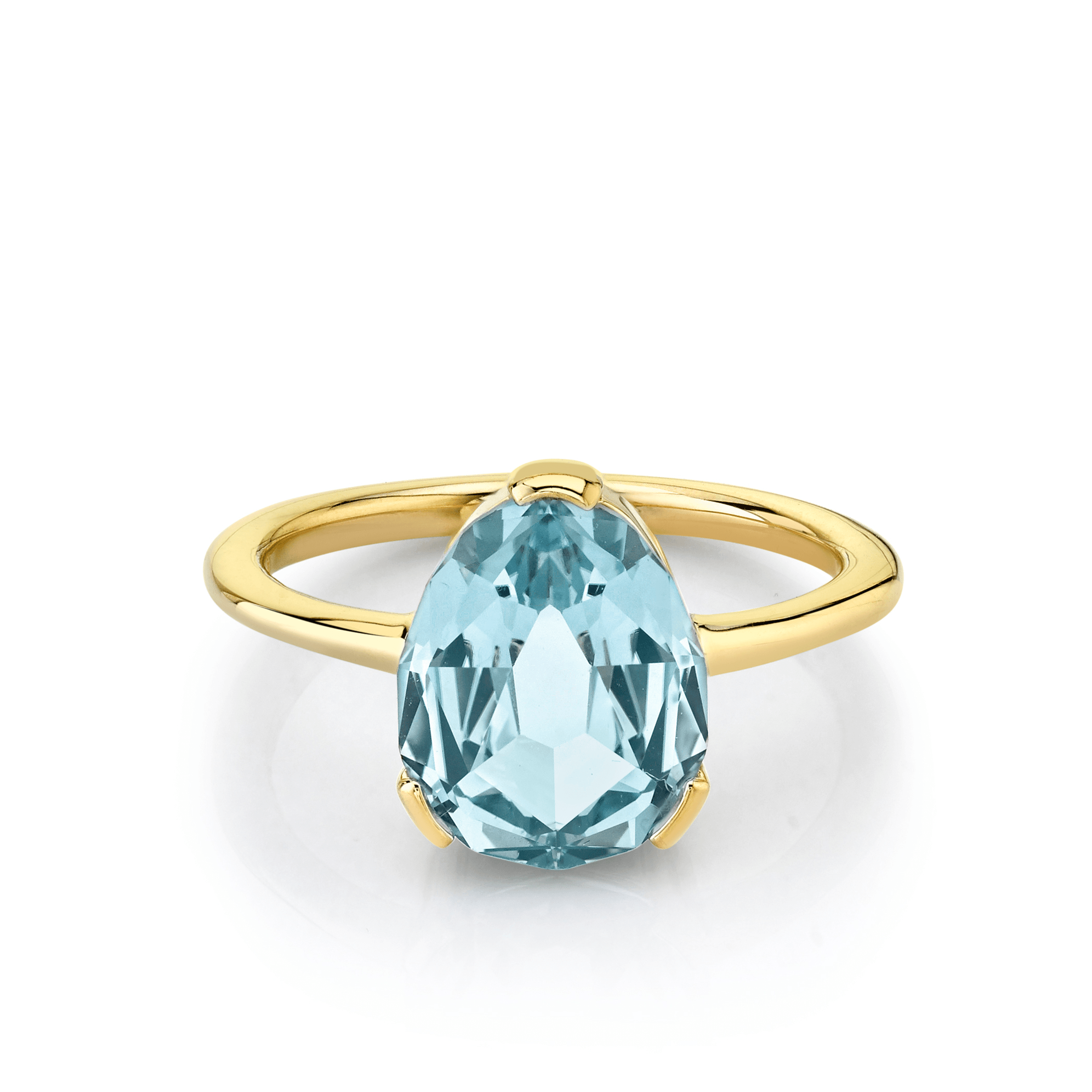 Marrow Fine Jewelry Blue Sapphire Solitaire Engagement Ring