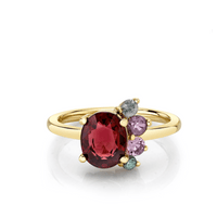 Marrow Fine Jewelry Garnet Sapphire Spray Ring [Yellow Gold]