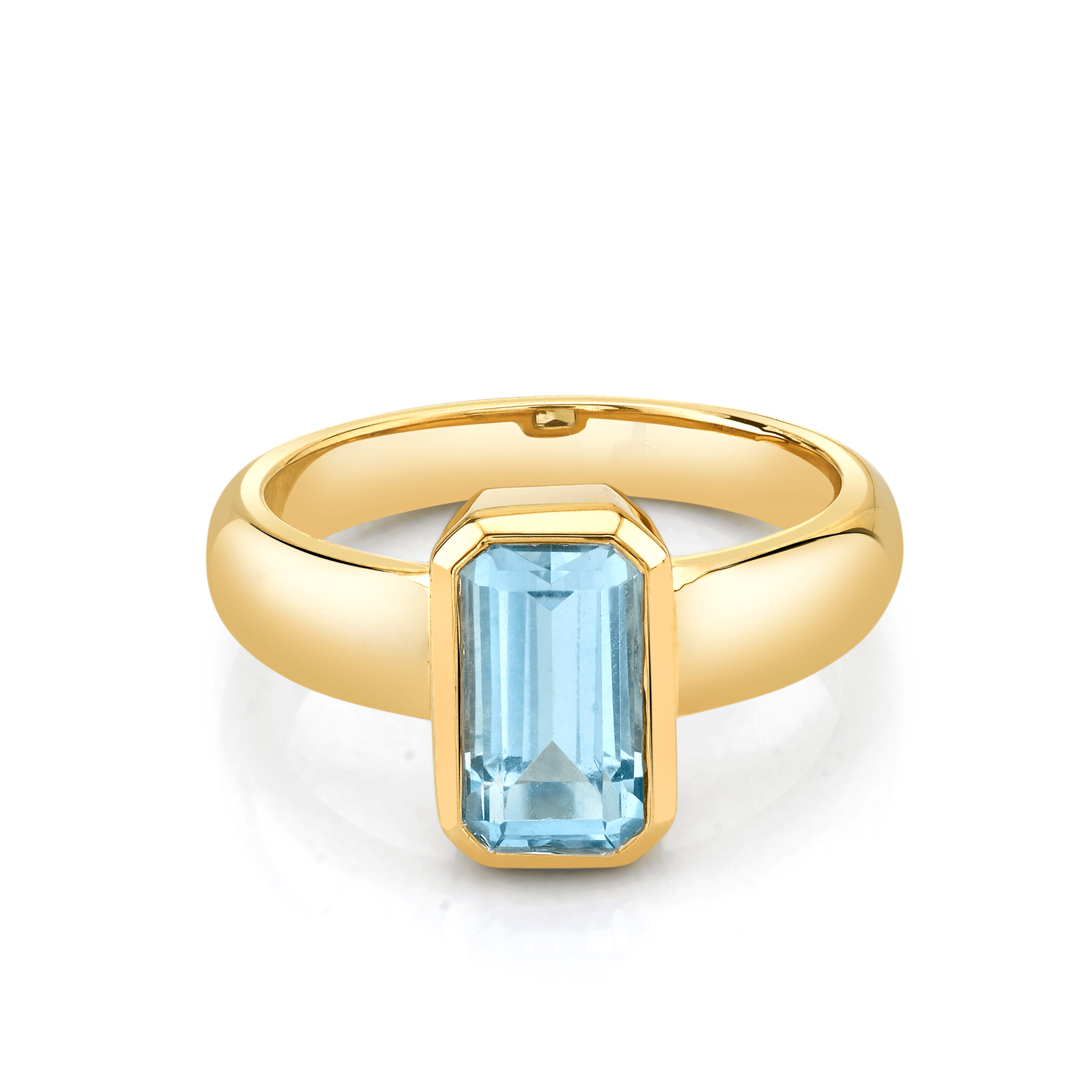 Marrow Fine Jewelry Aquamarine Bezel Ring
