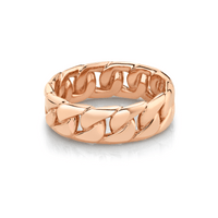 Marrow Fine Jewelry Cuban Chain Ring [Rose Gold]