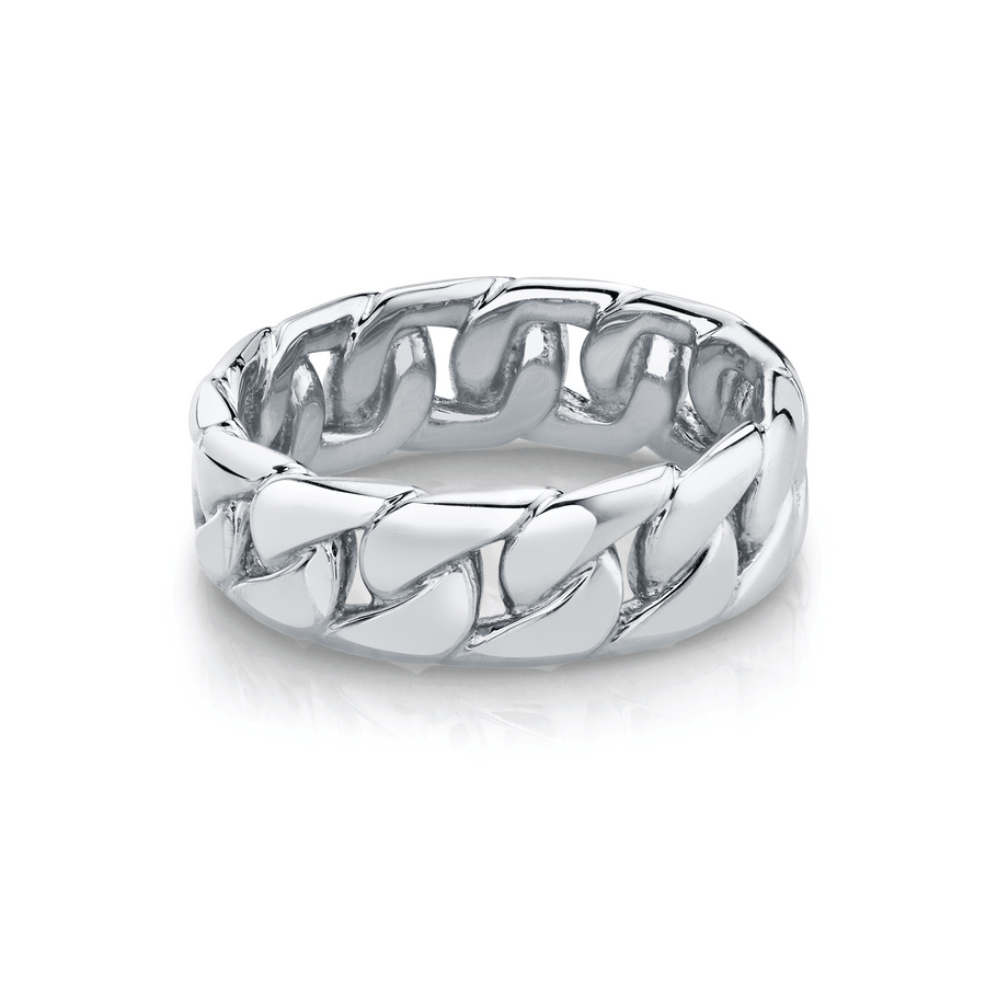 Marrow Fine Jewelry Cuban Chain Ring [White Gold]