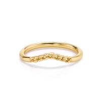 Marrow Fine Jewelry Dainty Chain Wave Ring [Yellow Gold]
