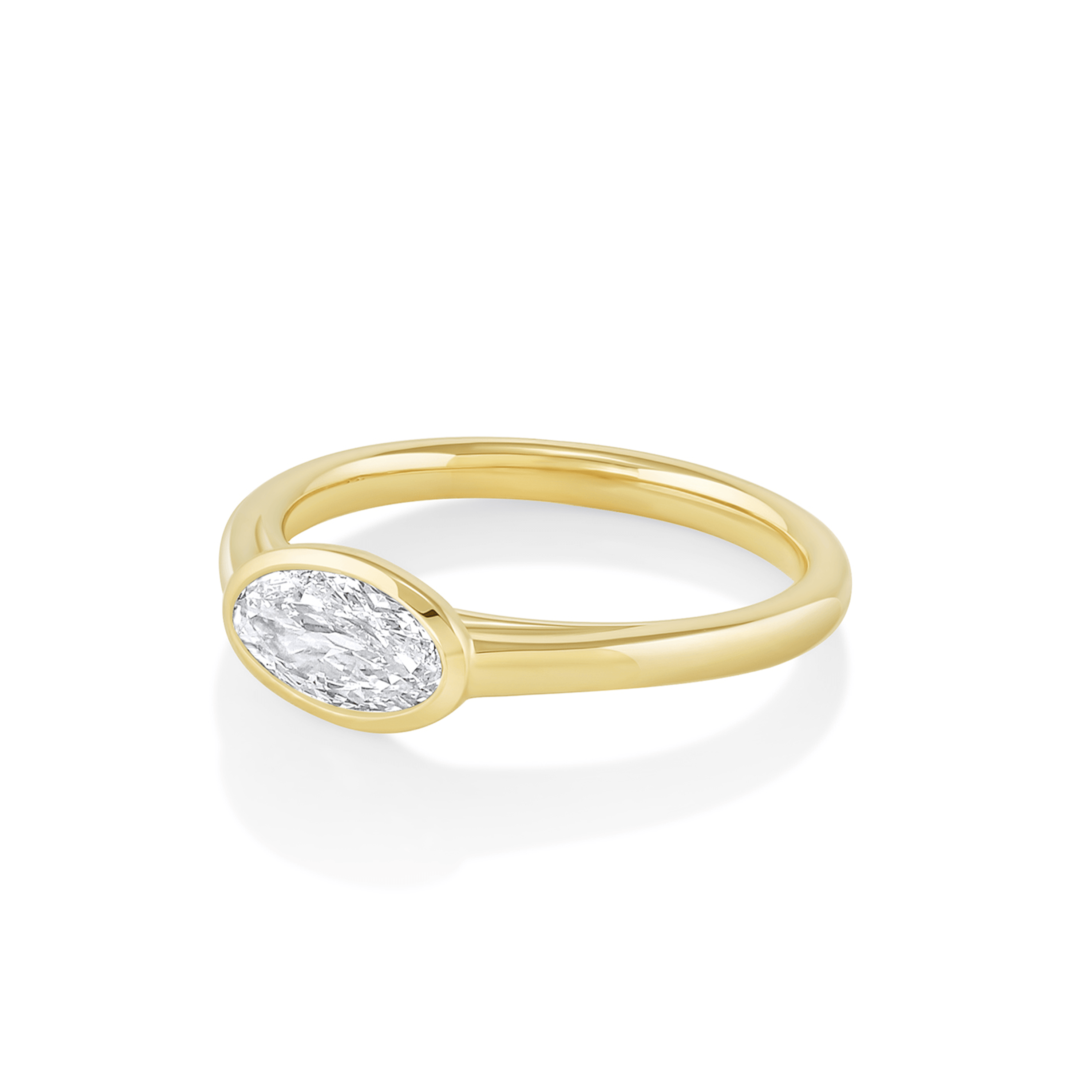 Marrow Fine Jewelry White Diamond Moval Ring