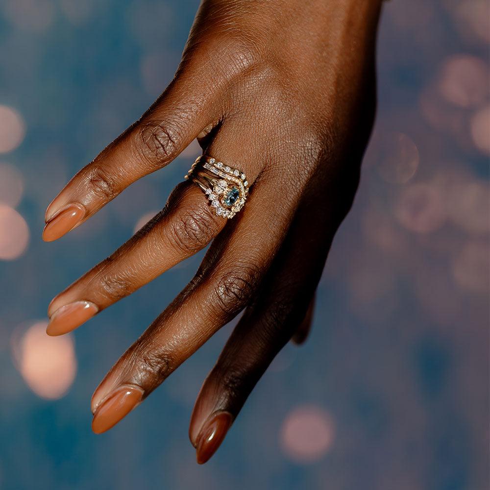 The Simone Sapphire Oval Engagement Ring - Marrow Fine