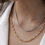 Serena White Diamond Tennis Necklace - Marrow Fine