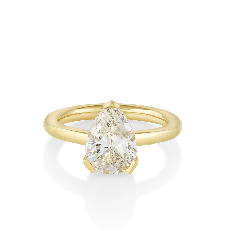 Marrow Fine Jewelry 2.45ct Light Yellow Diamond Sloane Engagement Ring [Yellow Gold]
