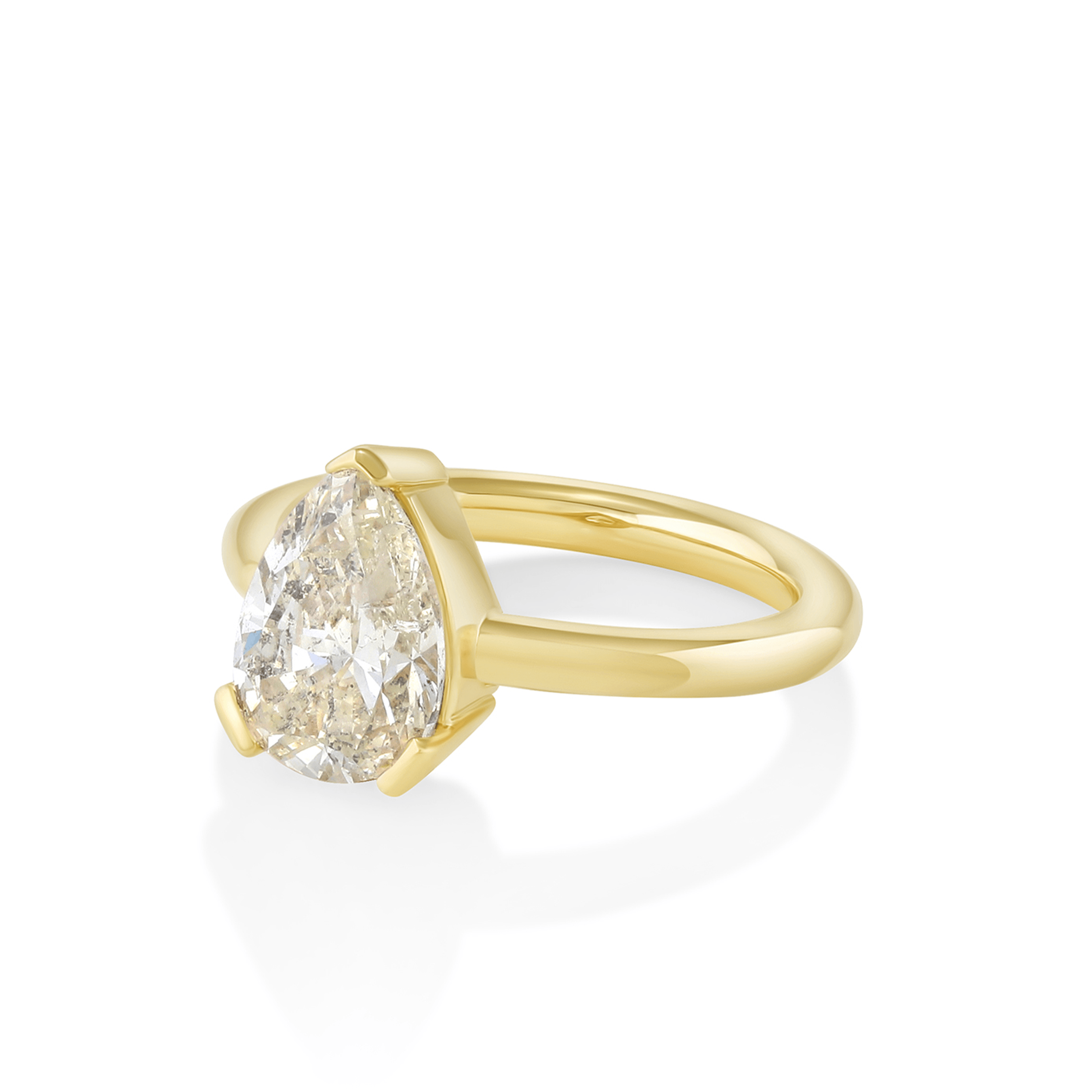 Marrow Fine Jewelry 2.45ct Light Yellow Diamond Sloane Engagement Ring