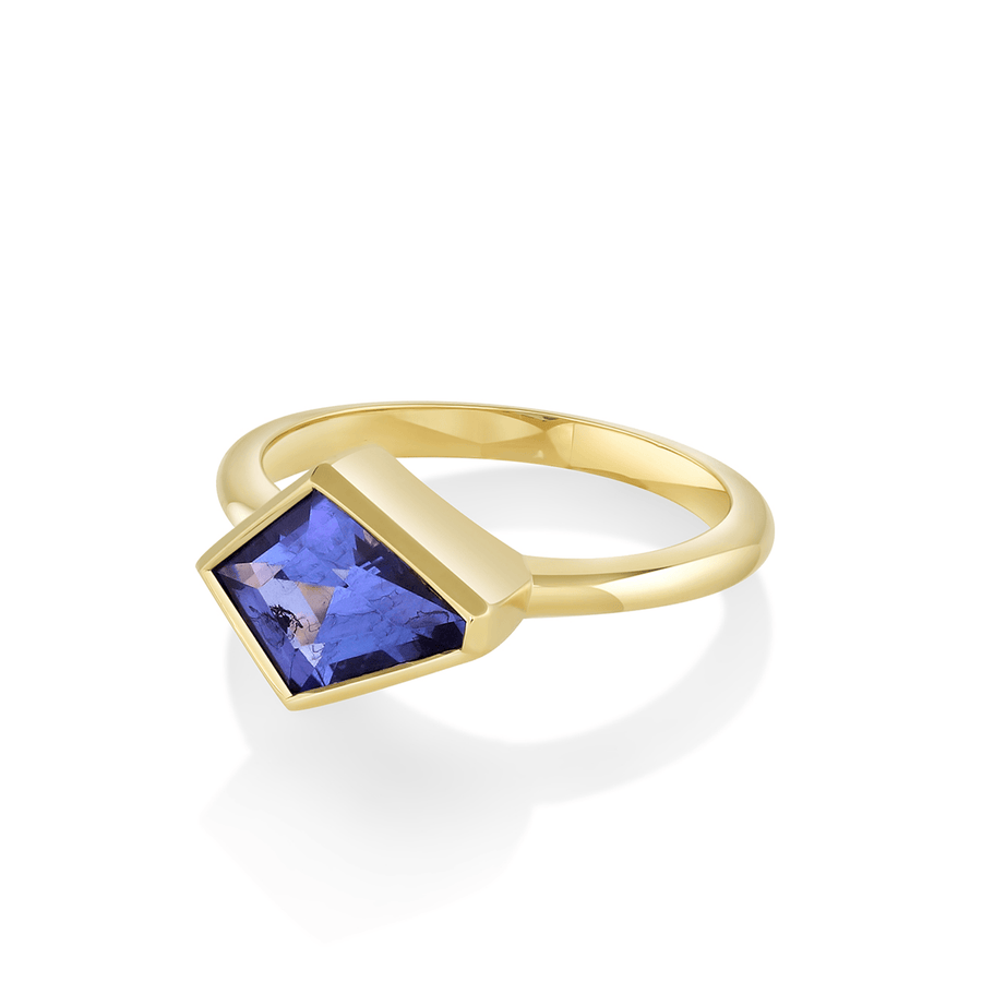 Marrow Fine Jewelry Tanzanite Kite Bezel Ring [Yellow Gold]