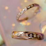 White Diamond Burnished Teddy Band - 5mm - Marrow Fine