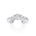 Marrow Fine Jewelry White Diamond Victoria Bezel Ballerina Band [White Gold]