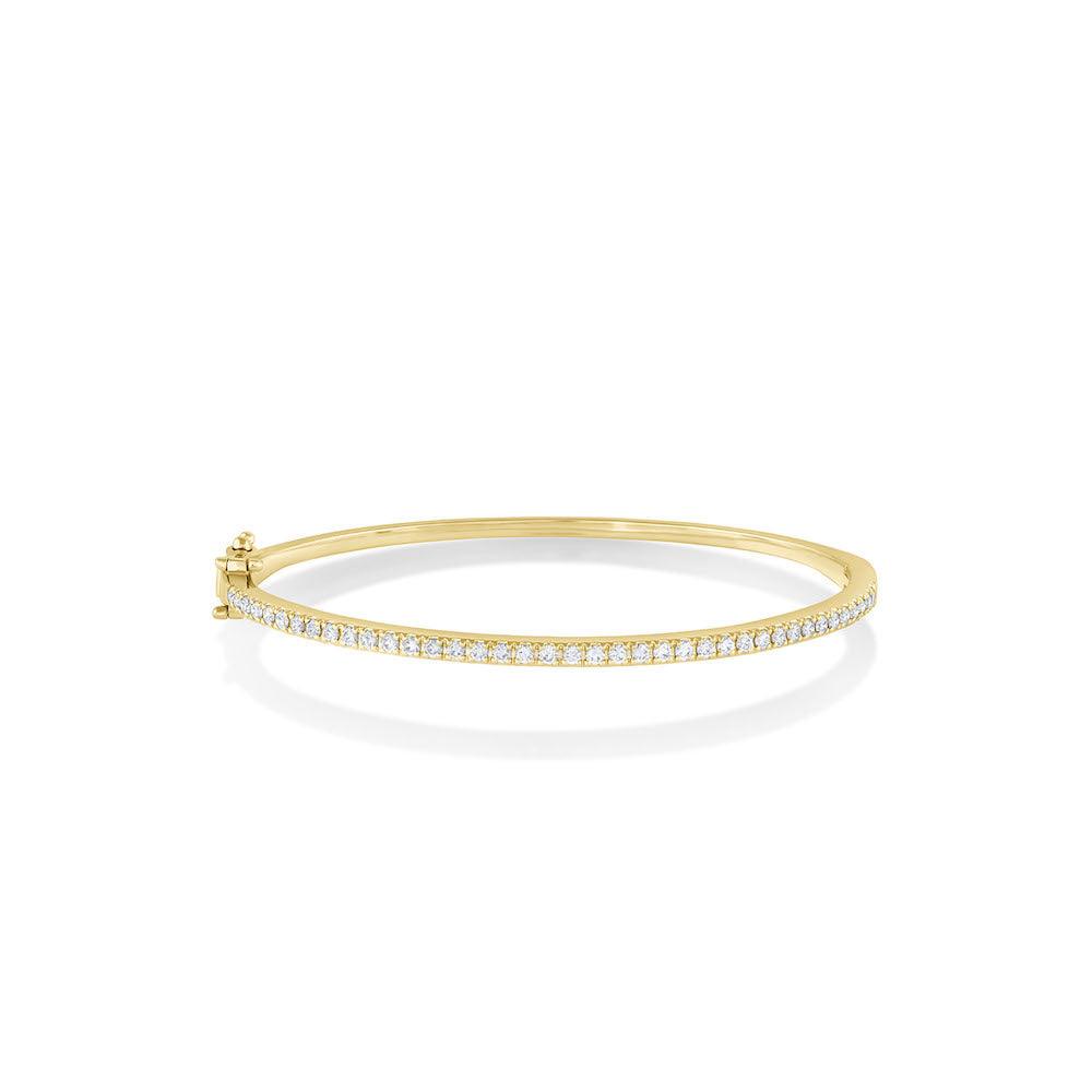 Marrow Fine Jewelry White Diamond Round Bangle