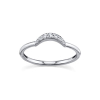 White Diamond Arch Ring - Marrow Fine