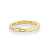 Marrow Fine Jewelry White Diamond Ames Men's Band [Yellow Gold]