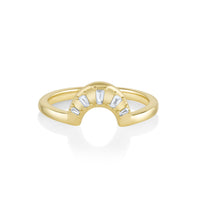 Marrow Fine Jewelry White Diamond Daphne Fan Band [Yellow Gold]