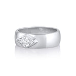 Marrow Fine Jewelry White Diamond Kite Cigar Band [White Gold]