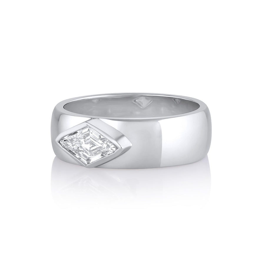 Marrow Fine Jewelry White Diamond Kite Cigar Band [White Gold]