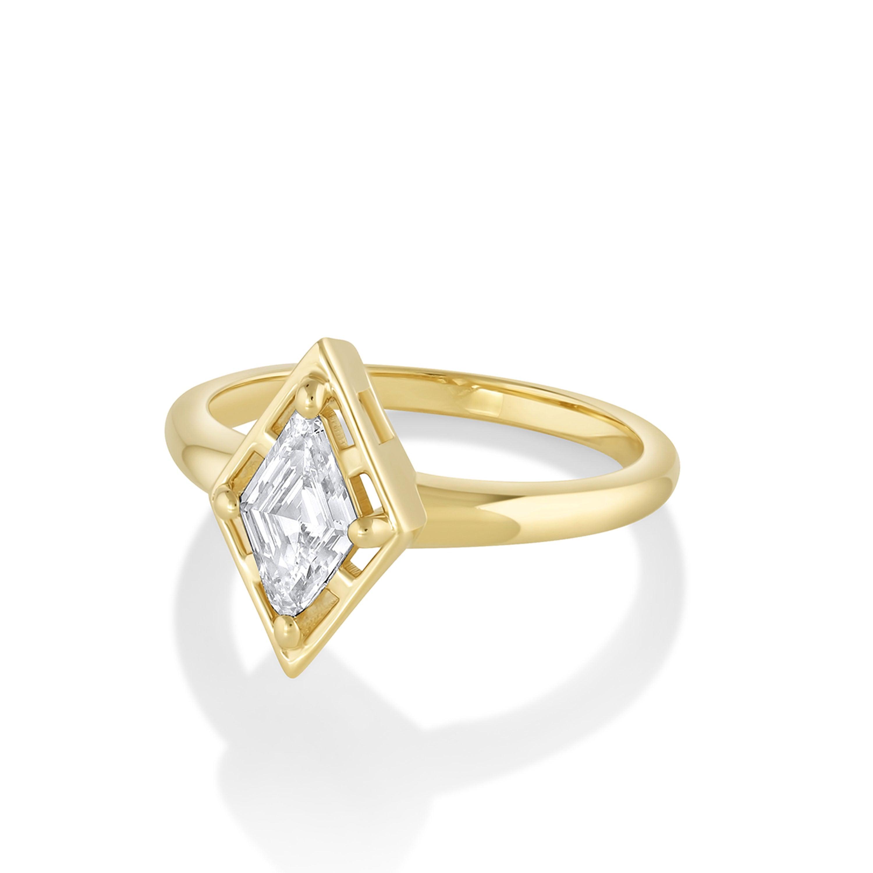 Marrow Fine Jewelry White Diamond Kite Georgia Ring