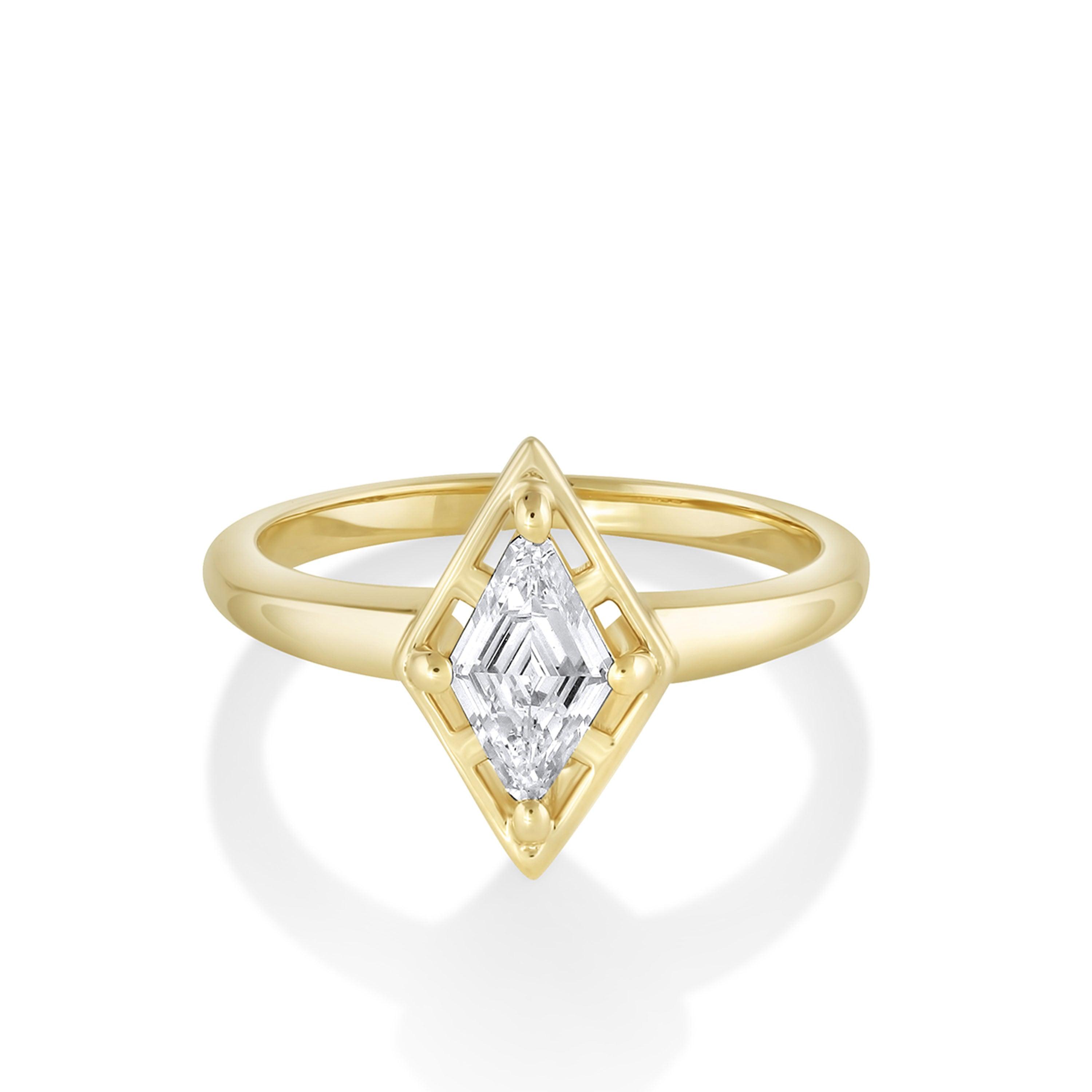 Marrow Fine Jewelry White Diamond Kite Georgia Ring