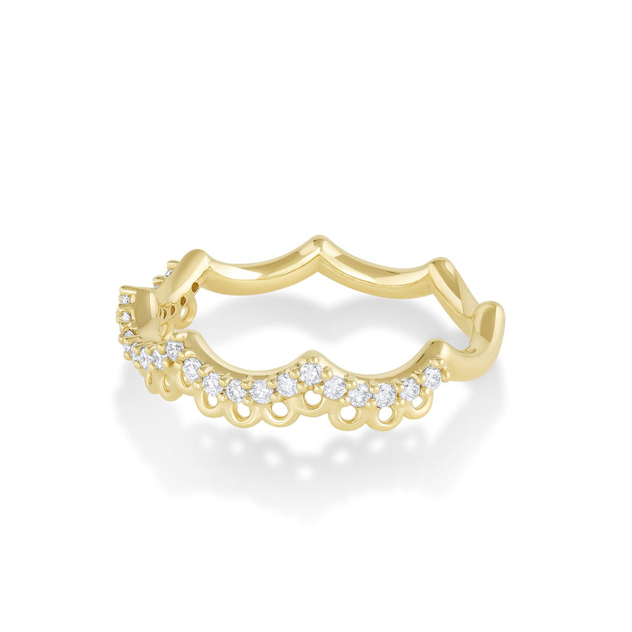 Marrow Fine Jewelry White Diamond Lyra Lace Band [Yellow Gold]