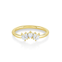 Marrow Fine Jewelry White Diamond Mini Courtney Mixed Shape Jacket [Yellow Gold]