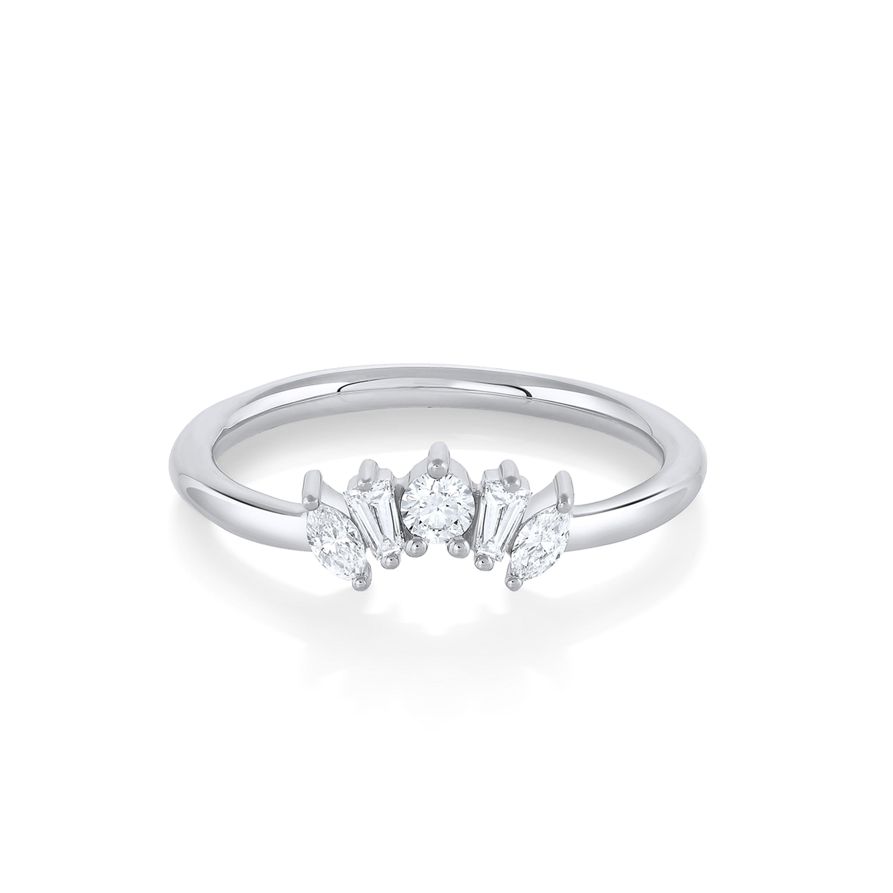 Marrow Fine Jewelry White Diamond Mini Courtney Mixed Shape Jacket