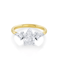 Marrow Fine Jewelry White Diamond Pear And Kite Ring [Yellow Gold]