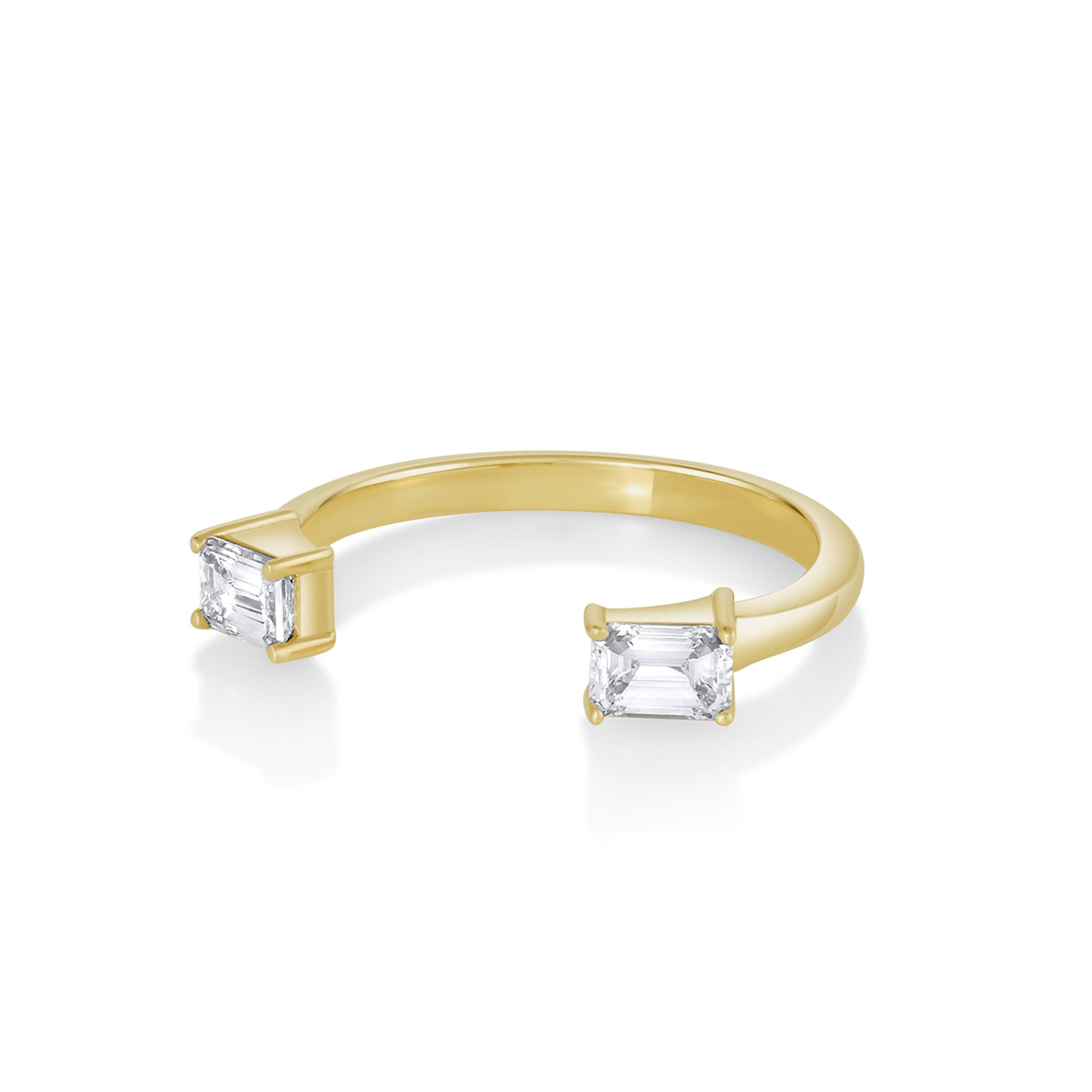 Marrow Fine Jewelry White Diamond Thea Open Shank Band