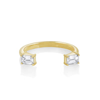 Marrow Fine Jewelry White Diamond Thea Open Shank Band [Yellow Gold]