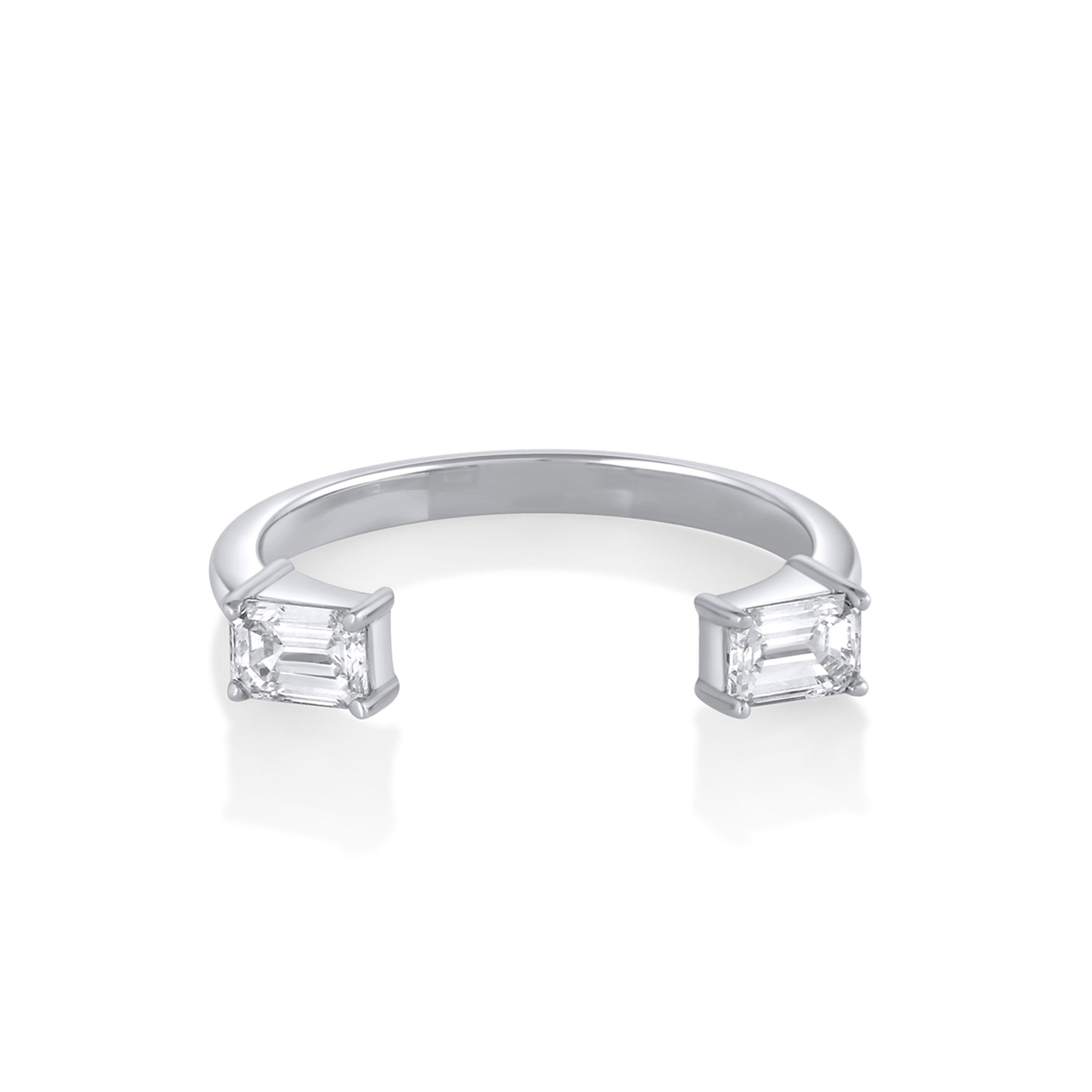 Marrow Fine Jewelry White Diamond Thea Open Shank Band