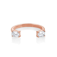 Marrow Fine Jewelry White Diamond Thea Open Shank Band [Rose Gold]