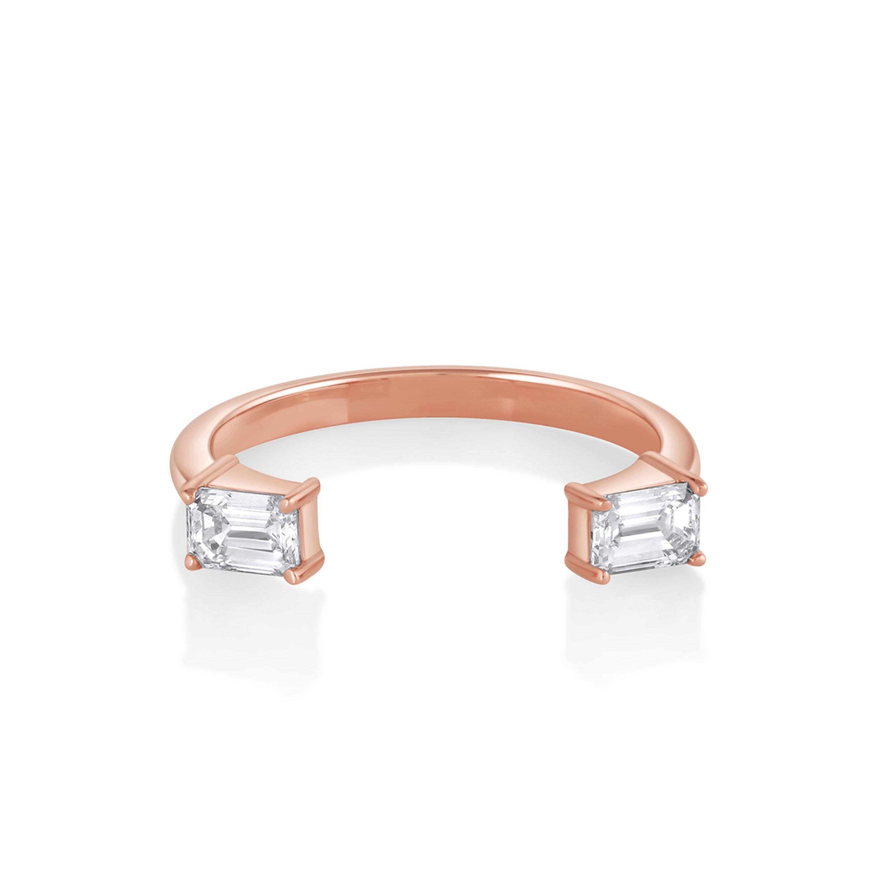 Marrow Fine Jewelry White Diamond Thea Open Shank Band
