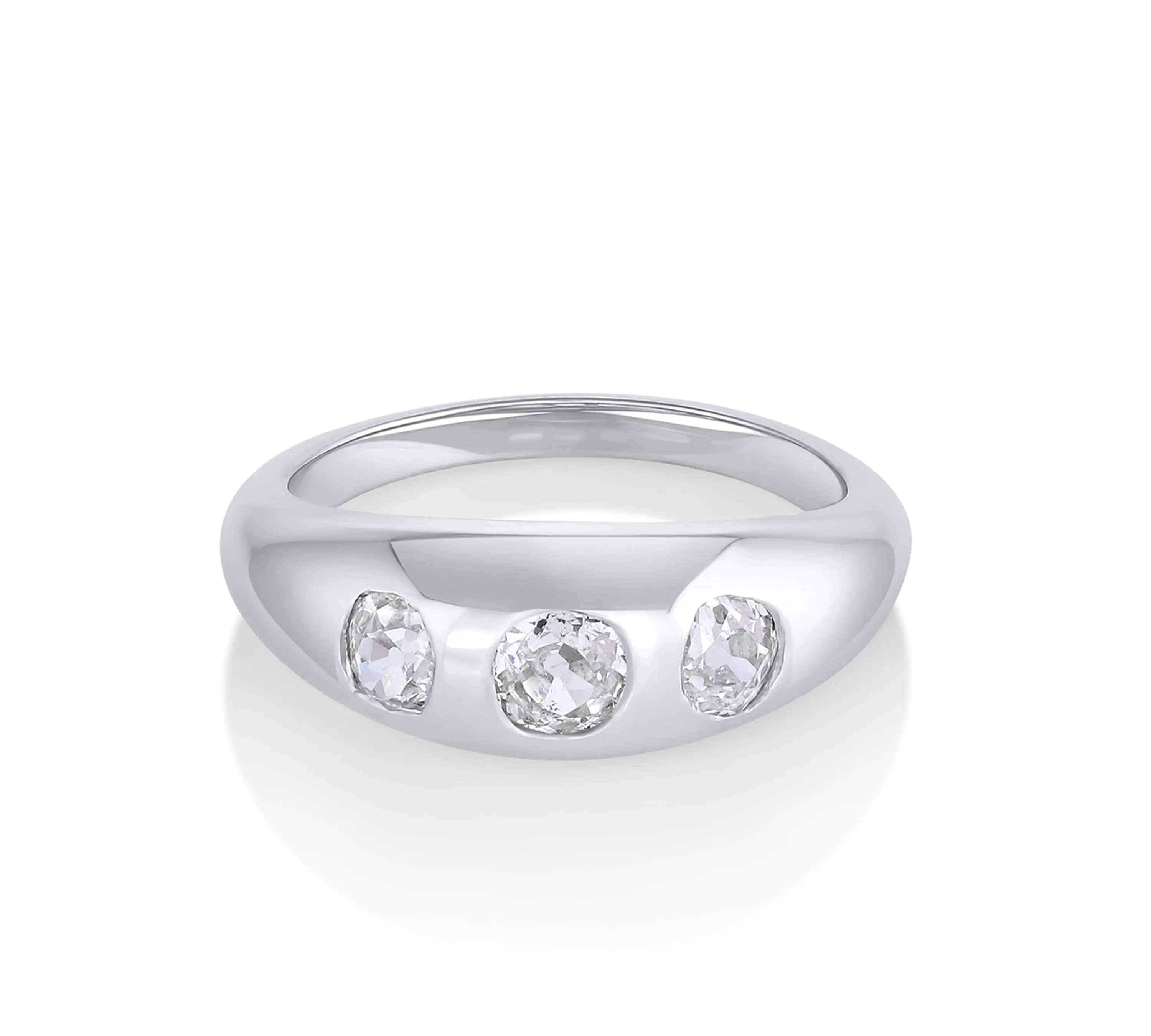 Marrow Fine Jewelry White Gold Old Cut Diamond Bombe [White Gold]