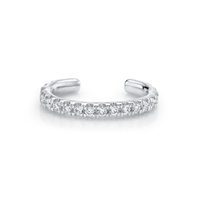 Marrow Fine Jewelry White Diamond Pavé Ear Cuff Earring Accessory [White Gold]