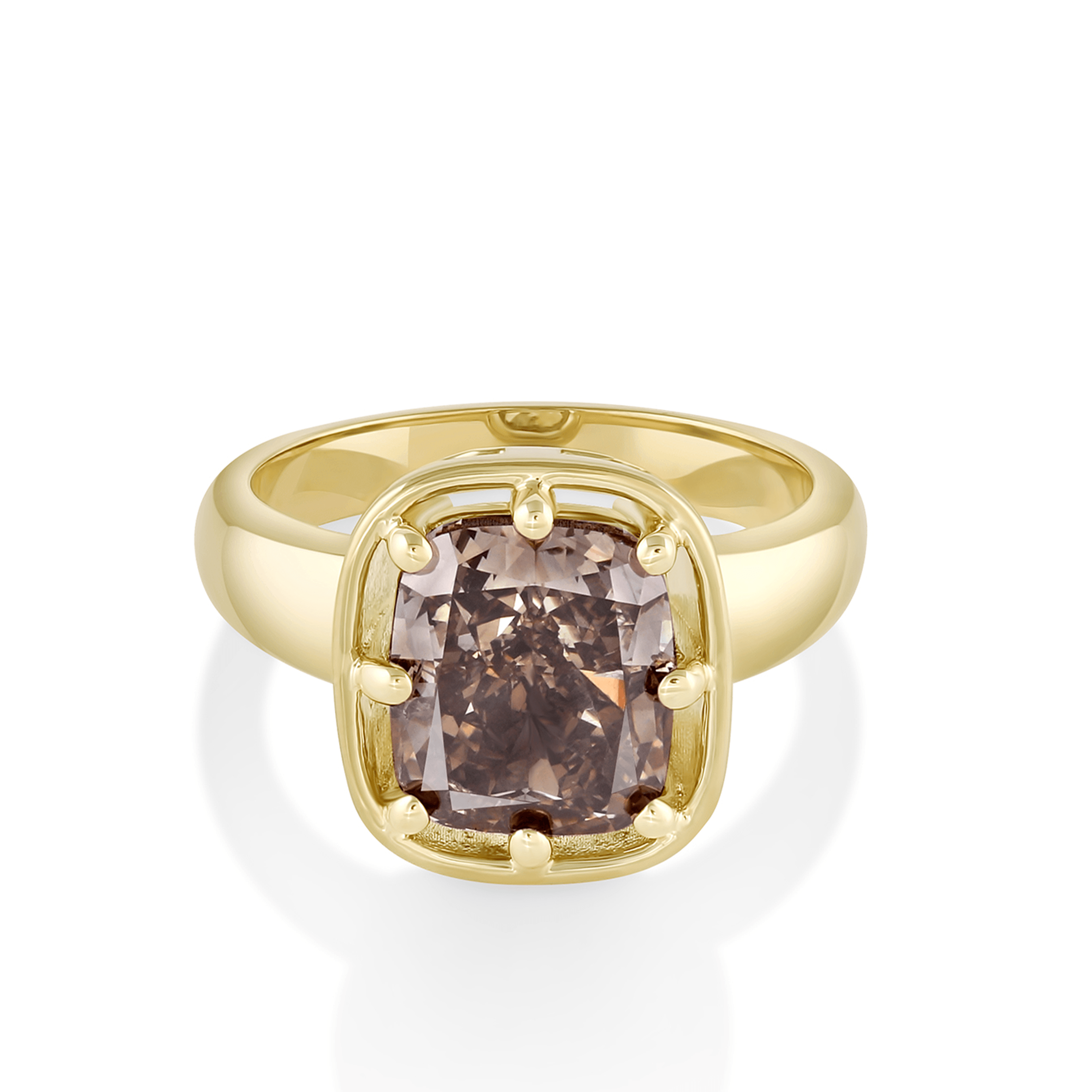 5.02ct Cognac Diamond Georgia Engagement Ring - Marrow Fine