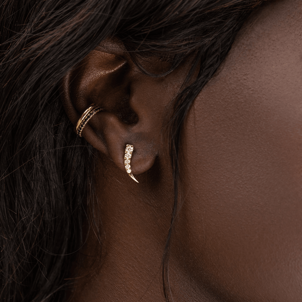 Black Diamond Pave Ear Cuff Marrow Fine