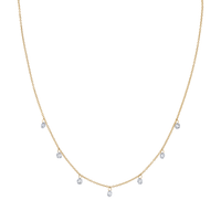 Marrow Fine Jewelry Dainty White Diamond Choker [Yellow Gold]