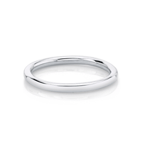 Marrow Fine Jewelry Dainty Gold Stacking Ring [White Gold]