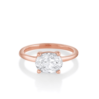 hazel white diamond ring [ROSE GOLD]