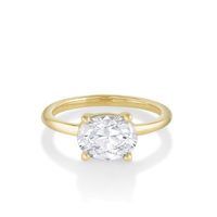 The Hazel Oval Solitaire Engagement Ring – Marrow Fine