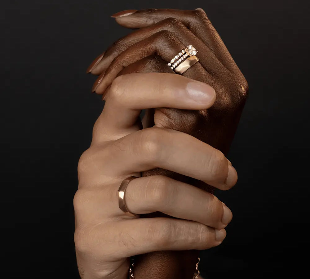 5mm Hand Carved Geo Band - Marrow Fine