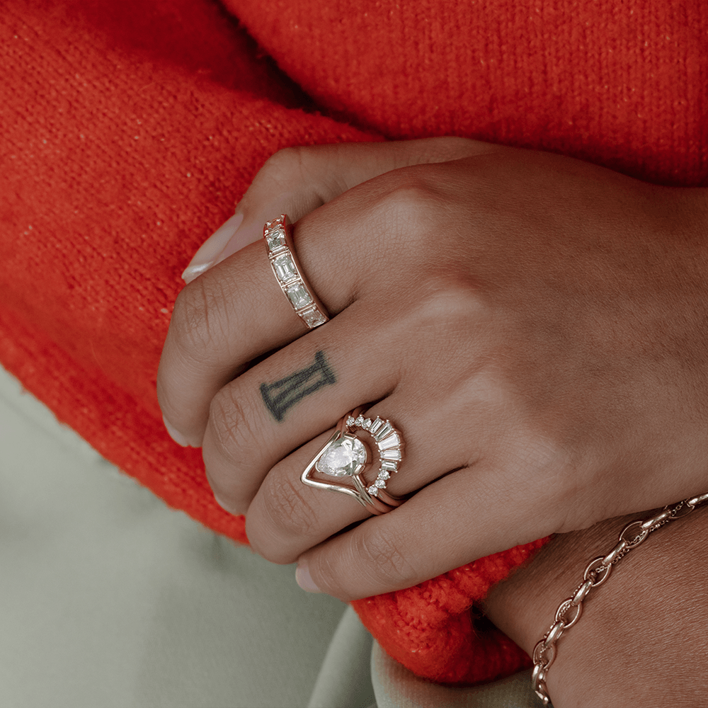 White Diamond Sasha Ballerina Band - Marrow Fine