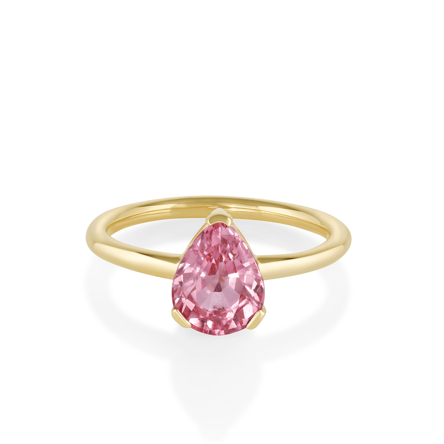 Padparadascha Sapphire Sloane Engagement Ring [yellow gold]