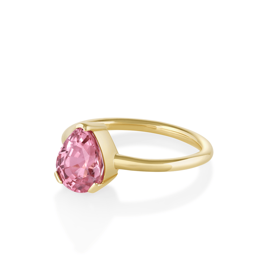 Padparadascha Sapphire Sloane Engagement Ring [yellow gold]