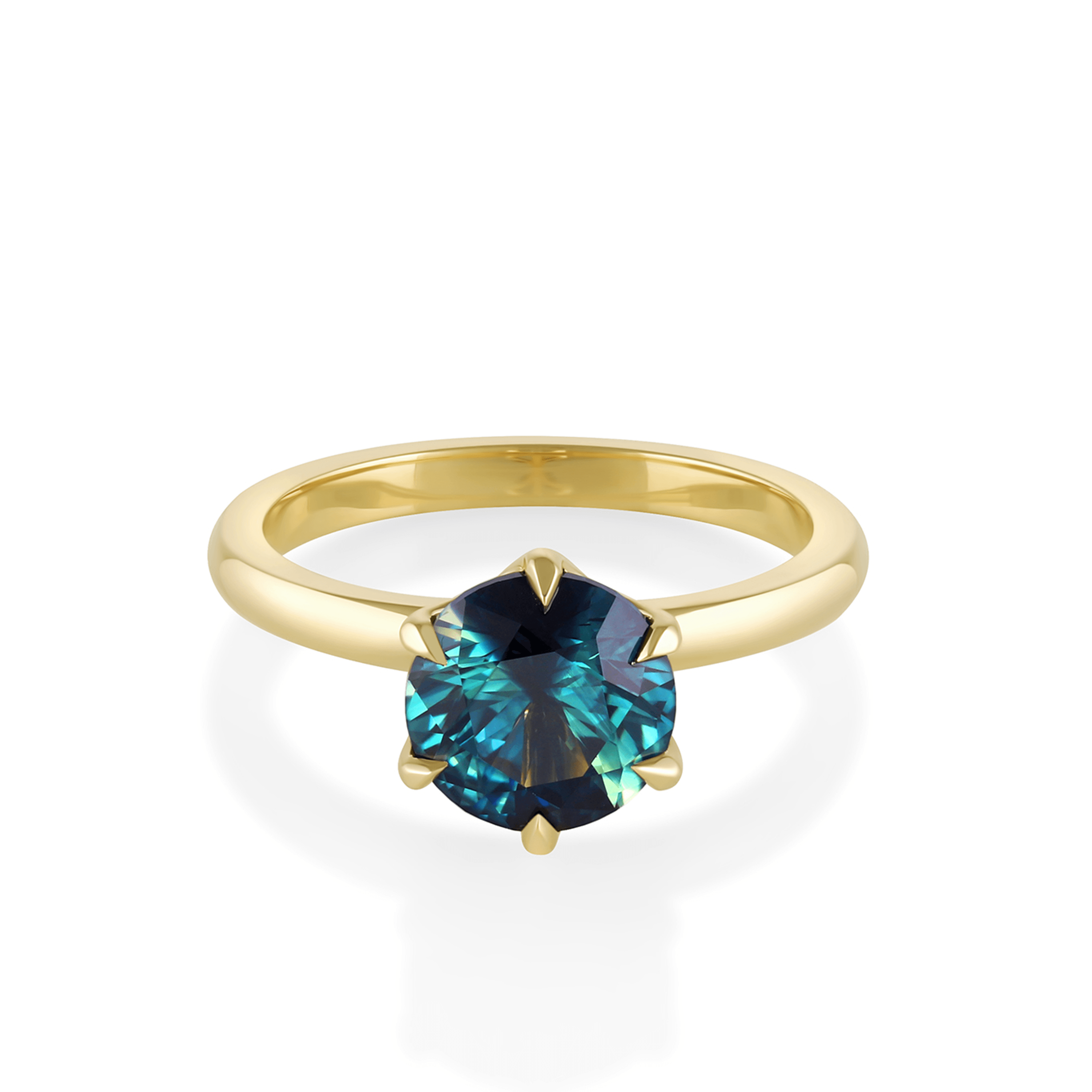 teal sapphire engagement ring marrow fine