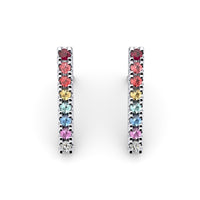 Gradient Rainbow Bar Studs