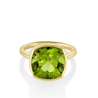 8.61ct Peridot Roxy Bezel Ring